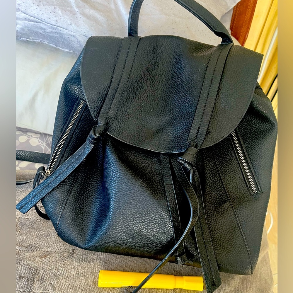 Black Zara polyester backpack hardly used